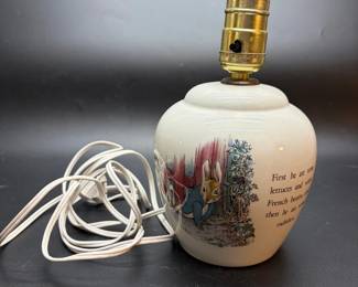 Beatrix Potter Wedgewood Peter Rabbit Lamp 