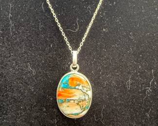 Sterling Silver with Spiney Turquoise 