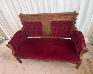 Stunning Antique Loveseat