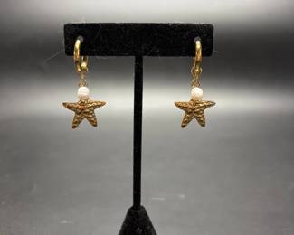 Gold Plated Freshwater Pearl Earrings