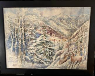 Original Lawrence Schneider Watercolor