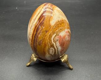 Solid Onyx Egg on Stand