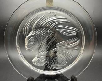 Lalique Crystal Plate
