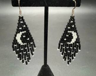 Artisan Hand Made Seed Bead Earrings
