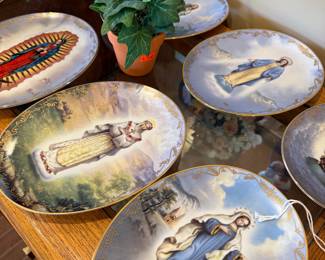 Collection of Bradford Exchange Religious Themed Decorative Plates