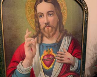Sacred Heart of Jesus Lithograph