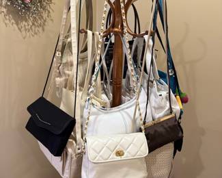 Assorted Women's Handbags Collection, including potential designer items