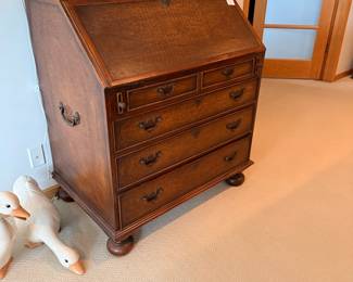Antique Chippendale Mahogany Slant Front Desk