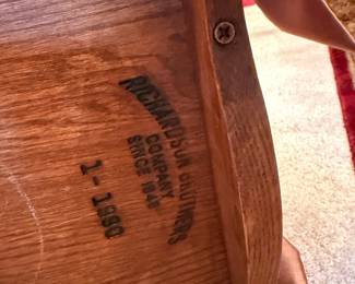 Richardson Brothers Company Oak Dining Chair