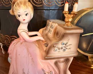 Josef Originals Girl Playing Piano Music Box Figurine