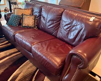 Traditional Leather Sofa