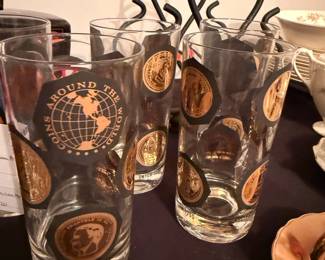 Cera "Around the World Coins" Tumbler Glasses Set