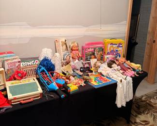 Assorted Vintage Dolls and Toys Lot