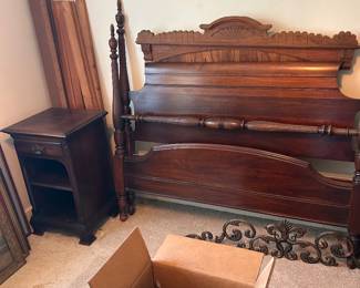 Walnut bed