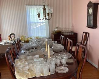 Hobnail depression glass