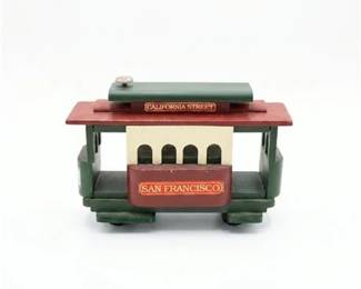 24  San Francisco Music Box Co. Wooden Cable Car Music Box