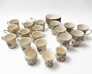 299  Lenox Holiday Dimension Collection Mugs And Bowls