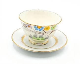 16  Sutherland China Floral Bowl with Noritake Gloria Saucer