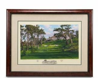 277  Linda Hartough Signed Olympic Club 8th Hole Limited Edition Print