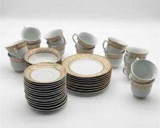 52  Joseph Sedgh Porcelain Service With Greek Key