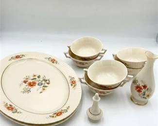 48  Lenox Temple Blossom Ivory Porcelain Tableware Lot