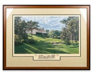 279  Linda Hartough Olympic Club 18th Hole Signed Ltd. Ed. Lithograph