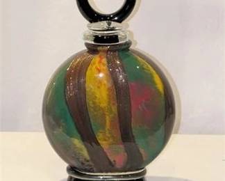 3R  Handblown Iridescent Vase