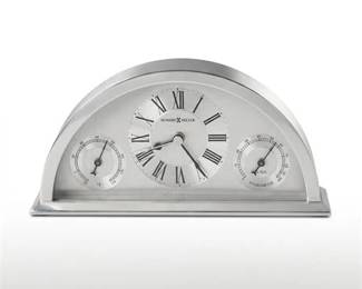 40  Howard Miller Weatherton Desk Clock with Hygrometer