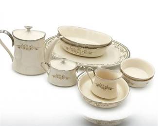 18  Lenox Fresh Meadow Porcelain Serving Group