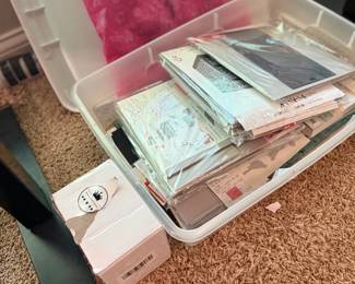 Clear Storage Bins Craft Supplies Accessories Miscellaneous Household Items Lot