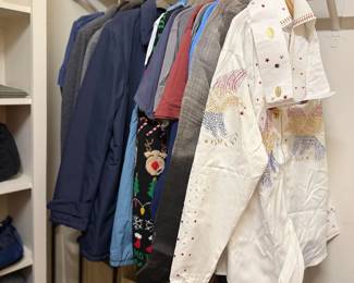 Women's Closet Clothing Jackets Shirts Dresses Hangers Wardrobe Fashion Apparel