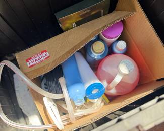 Cleaning Supplies Lot Spray Bottles Household Products Garage Miscellaneous Box
