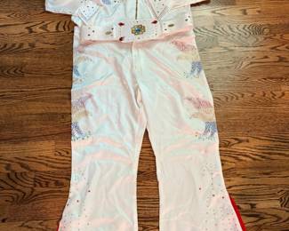 Embellished White Pantsuit Rhinestone Bell Bottom Vintage Western Outfit