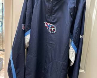 Tennessee Titans Reebok Pullover Jacket Navy NFL Football Outerwear