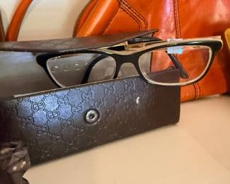 Designer Eyeglasses Tortoise Frame Glasses Case Leather Wallet Handbag Accessories