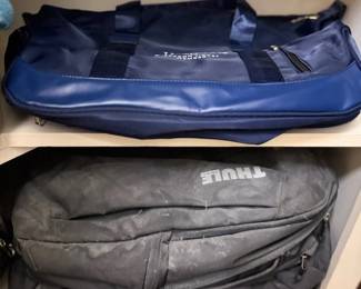 Thule Backpack Gray Duffel Bag Blue Sports Bag Travel Luggage Carry On Gear