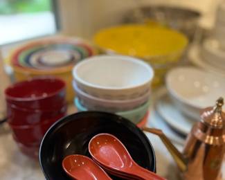 Asian Soup Spoons Bowls Dishes Kitchenware Lot Counter Dinnerware Serving Pieces