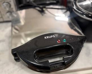 KRUPS Waffle Maker Iron Black Kitchen Small Appliance Breakfast Cooking Belgian