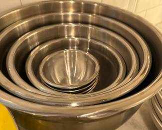 Stainless Steel Nesting Mixing Bowls Set Kitchen Baking Cooking Prep Bowls Lot