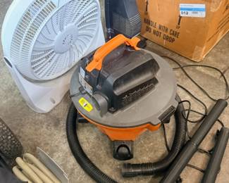 Shop Vac Wet Dry Vacuum Orange Black Fan Garage Cleaning Equipment Hose