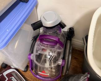 Bissell Carpet Cleaner Spot Cleaning Machine Purple Portable Upholstery Home