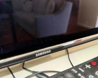 Samsung Flat Screen Television TV Electronics Brand Close Up