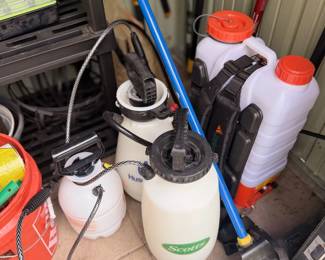 Pump Sprayer Cleaning Chemicals Jugs Garage Supplies Yard Care Equipment Lot