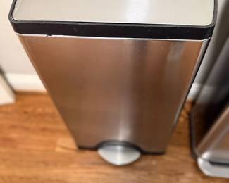 Stainless Steel Step Trash Can Kitchen Garbage Bin Pedal Waste Basket Home