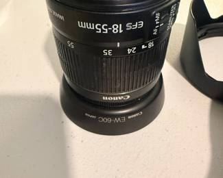 Canon EFS 18-55mm Camera Lens SLR Photography Equipment Zoom Lens Black