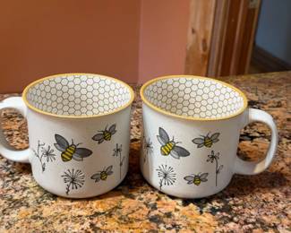 (2) Heartland Hive Bee Mugs