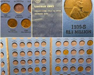 Lincoln Cents 1909-1940 Number One — Incomplete Whitman Coin Collection