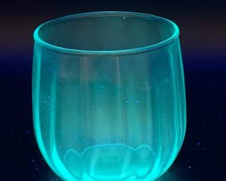 (6) Beautiful Aqua Glasses