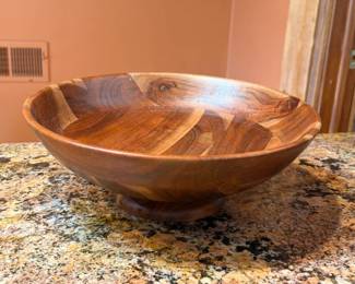 Crate & Barrel Wooden Bowl