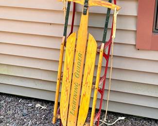 Lightning Glider Wooden Sled